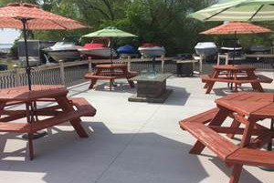 Large Party Deck With Fire Pit